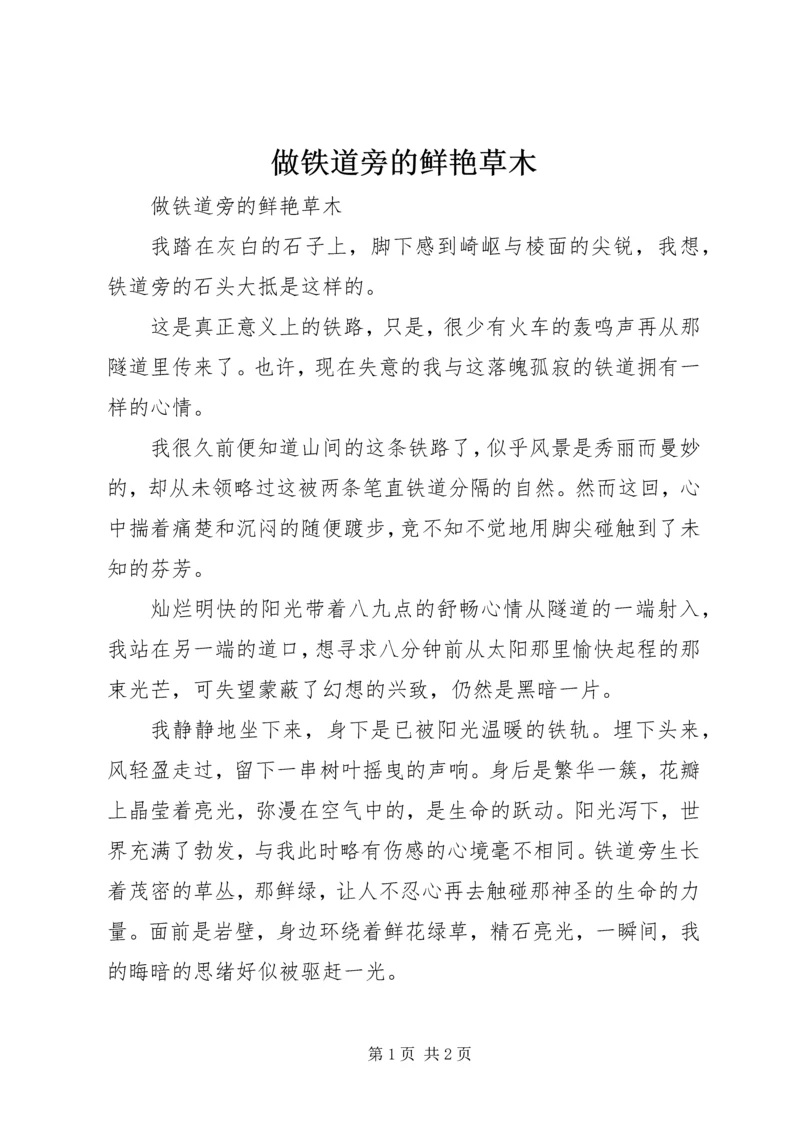 做铁道旁的鲜艳草木 (2).docx