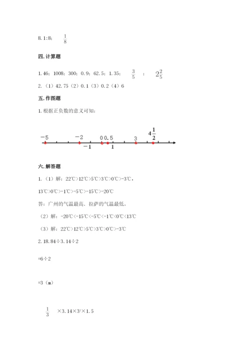 田阳县六年级下册数学期末测试卷审定版.docx