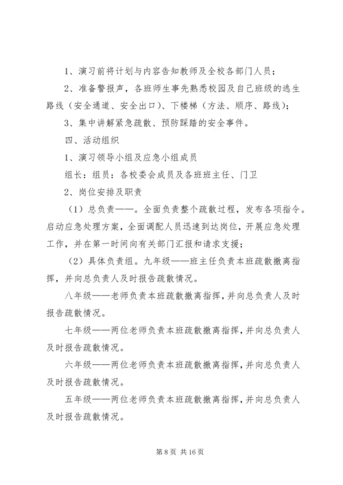 防踩踏应急演练活动方案.docx