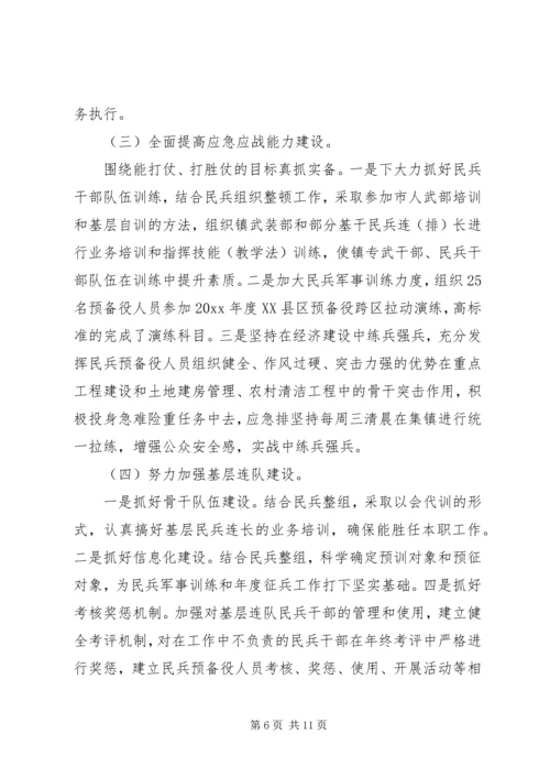 乡镇武装部长个人总结.docx