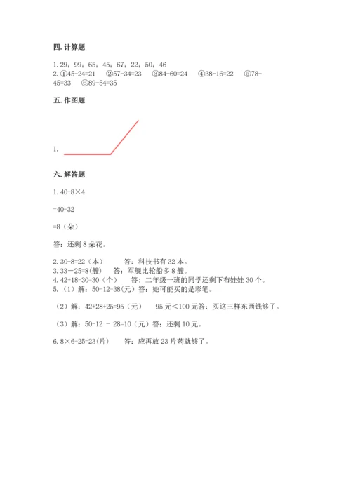 人教版数学二年级上册期末测试卷及答案【考点梳理】.docx