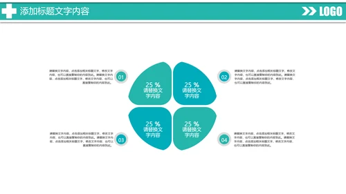 时尚扁平化医疗工作汇报医学研究PPT模板