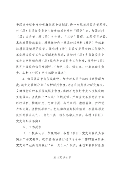 街道基层组织治理行动工作方案.docx