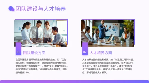 紫色渐变风银行行长竞聘述职PPT