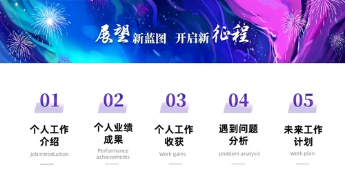 渐变梦幻油画工作总结工作汇报年终总结PPT