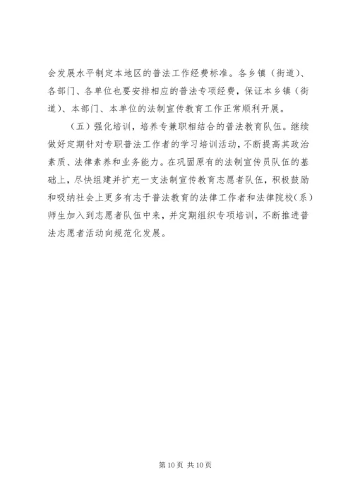 关于做好“五五”普法工作的思考.docx