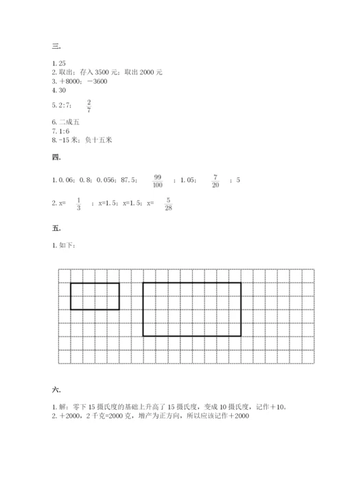 西师大版六年级数学下学期期末测试题往年题考.docx