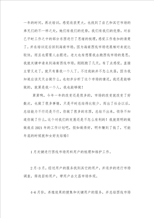 年底工作总结和2021年工作计划