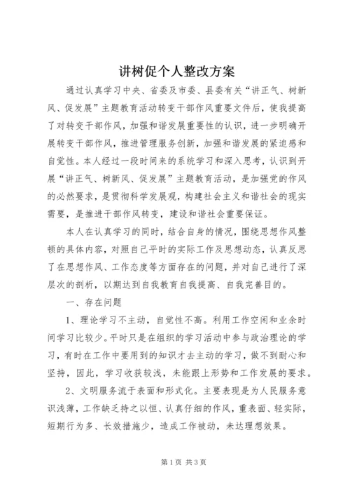 讲树促个人整改方案.docx