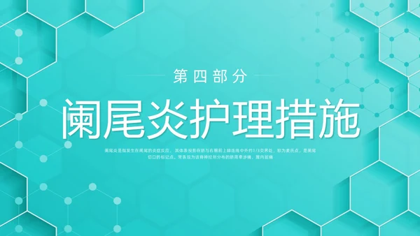 绿色简约阑尾炎护理查房PPT模板宣传PPT动态PPT