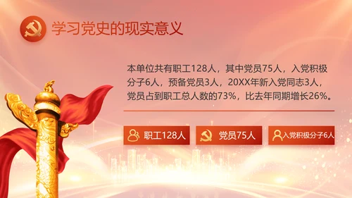 红色党建民主生活会学习主题动态PPT