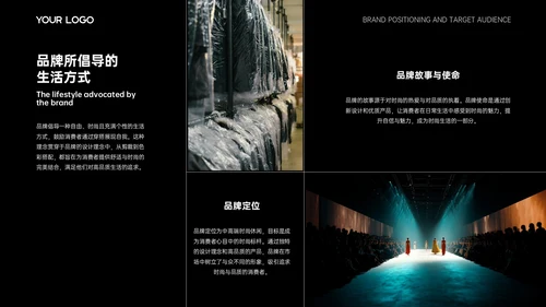 黑白色简约欧美风策划方案PPT模板