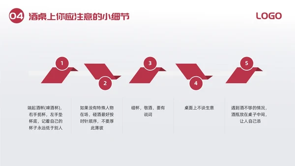 红色简约酒桌文化礼仪培训PPT模板宣传PPT动态PPT