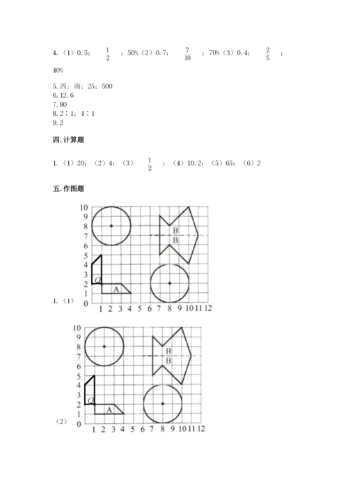 小学数学六年级上册期末考试试卷含答案【考试直接用】.docx