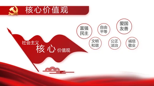 红色党建党支部党员主题党日微党课PPT