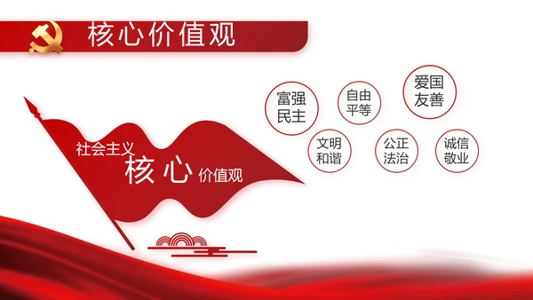 红色党建党支部党员主题党日微党课PPT
