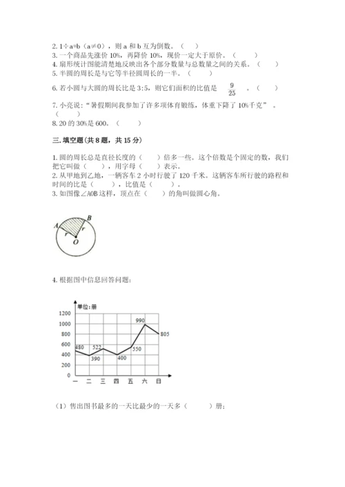 小学数学六年级上册期末卷含答案【满分必刷】.docx