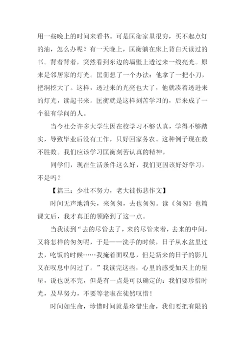 少壮不努力老大徒伤悲作文.docx