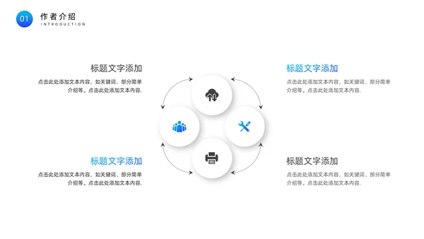 创意简约风读书分享座谈会通用PPT模板
