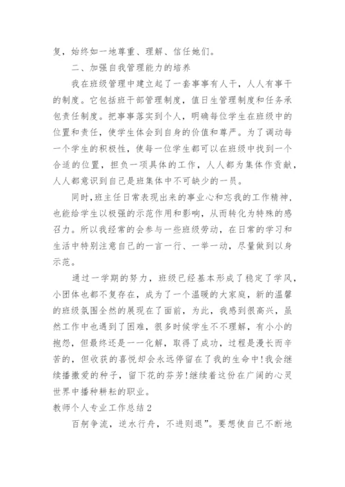 教师个人专业工作总结.docx