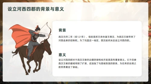 抗击匈奴将军霍去病介绍通用PPT模板