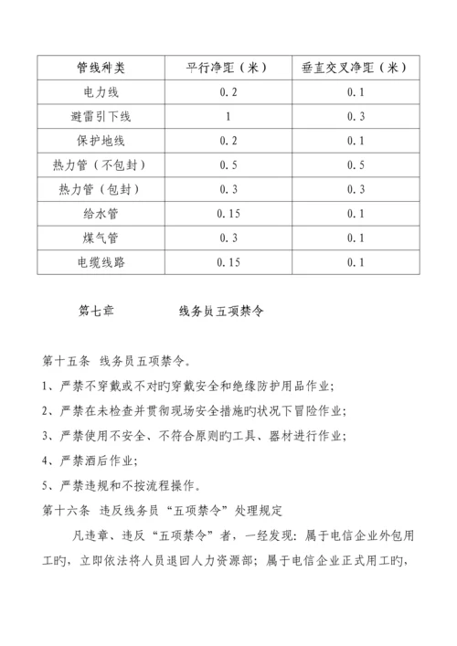 通信线路安全技术操作规程.docx