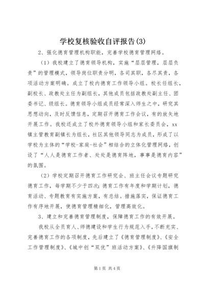 学校复核验收自评报告(3).docx