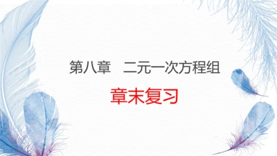第八章 二元一次方程组  章末复习课件（共19张PPT）