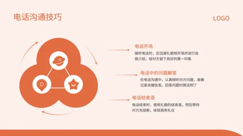 红色插画风商务场景中的英语应用技巧PPT