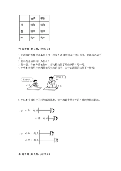 教科版一年级上册科学期末测试卷附完整答案【全国通用】.docx