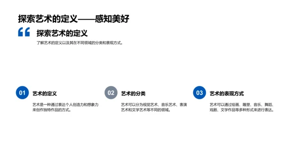 艺术魅力解析PPT模板