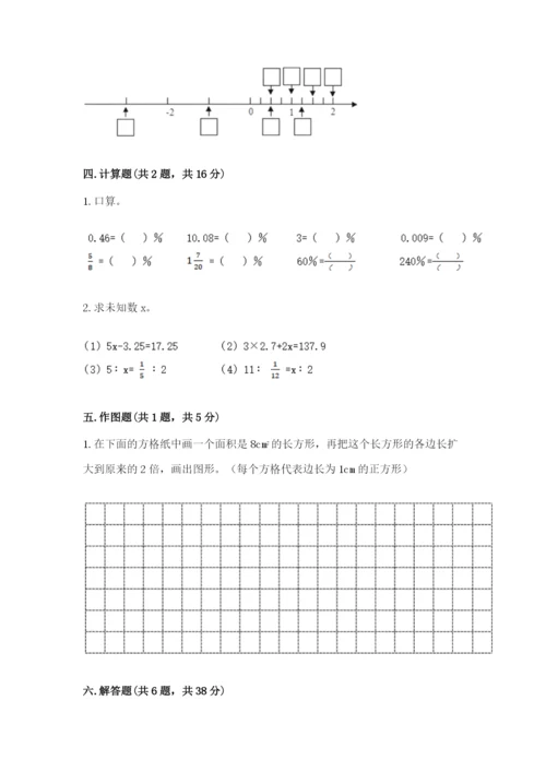 六年级下册数学期末测试卷（考点梳理）.docx