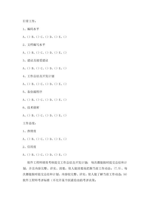 软件工程师绩效考核.docx