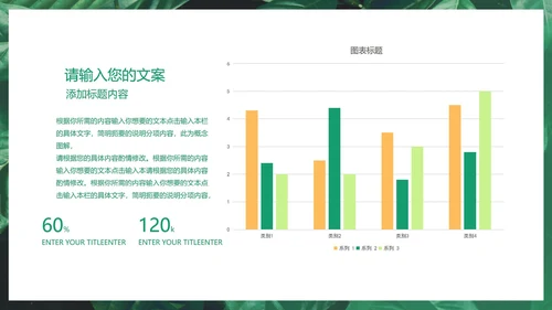 小清新商务汇报PPT模板