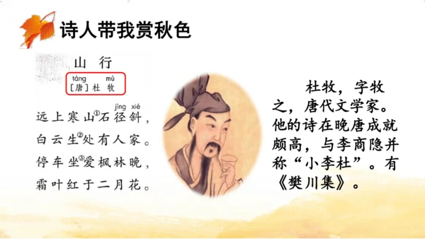 三年级上册4 古诗三首-山行课件(共20张PPT)