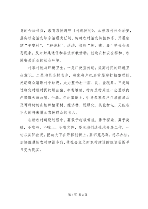 新农村建设驻村指导员工作计划 (6).docx