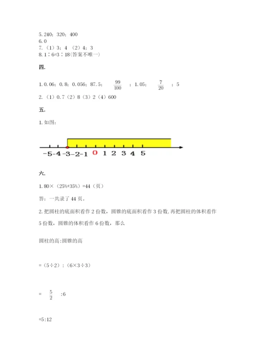 四川省【小升初】2023年小升初数学试卷往年题考.docx
