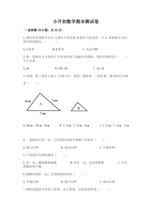 小升初数学期末测试卷（原创题）.docx