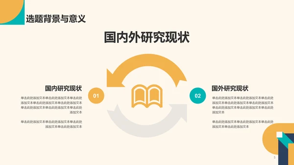 黄绿色简约扁平毕业答辩通用PPT