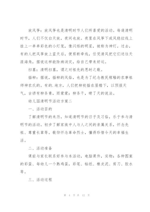 幼儿园清明节活动方案5篇.docx