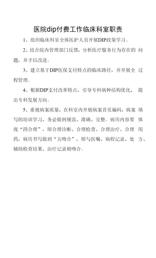 医院dIP付费工作临床科室职责.docx