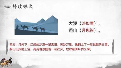 简约中国风部编版六年级语文下册课件马诗PPT模板宣传PPT动