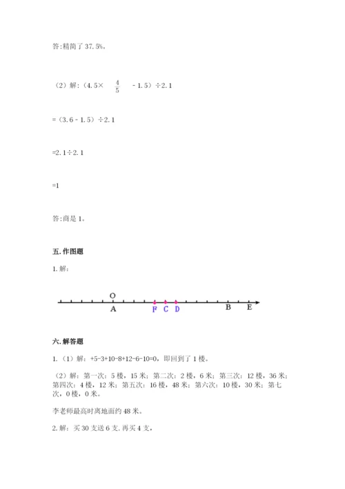 人教版六年级下册数学期末测试卷附答案【突破训练】.docx