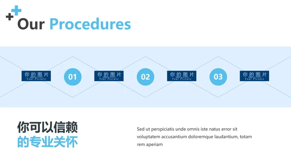 蓝色医学报告医院宣传医疗动态PPT模板