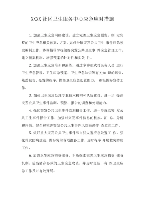 社区卫生服务中心应急应对措施.docx