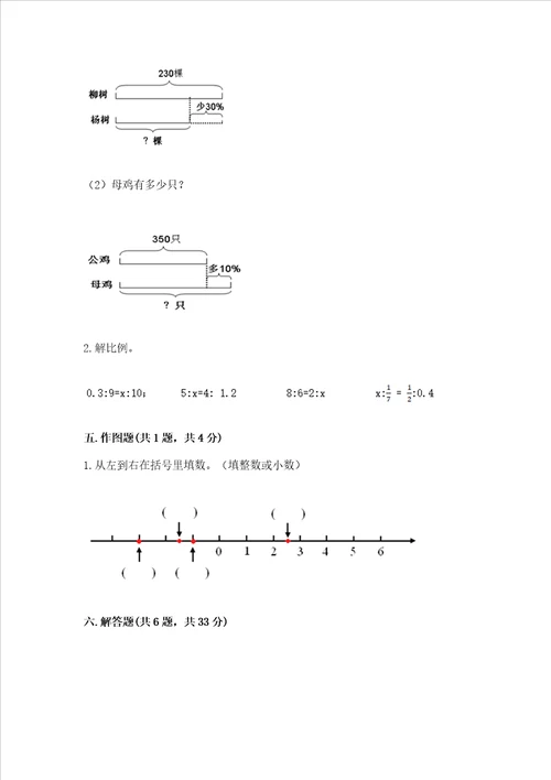 2023六年级下册数学期末测试卷b卷word版