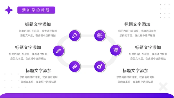 紫色渐变总结及未来展望PPT模板