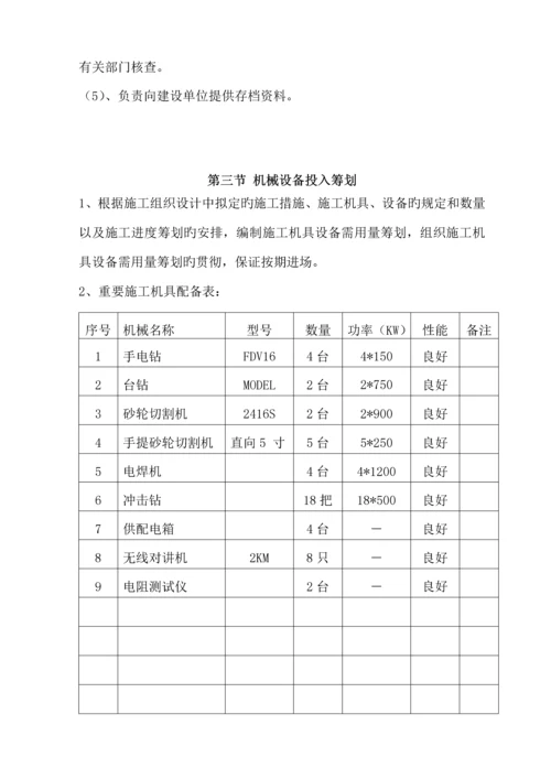 泛光照明综合施工组织专题方案.docx