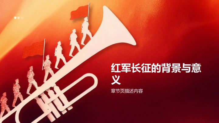 红军长征历史PPT模板