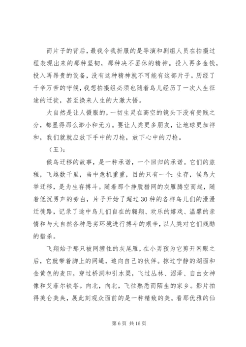 迁徙的鸟观后感.docx